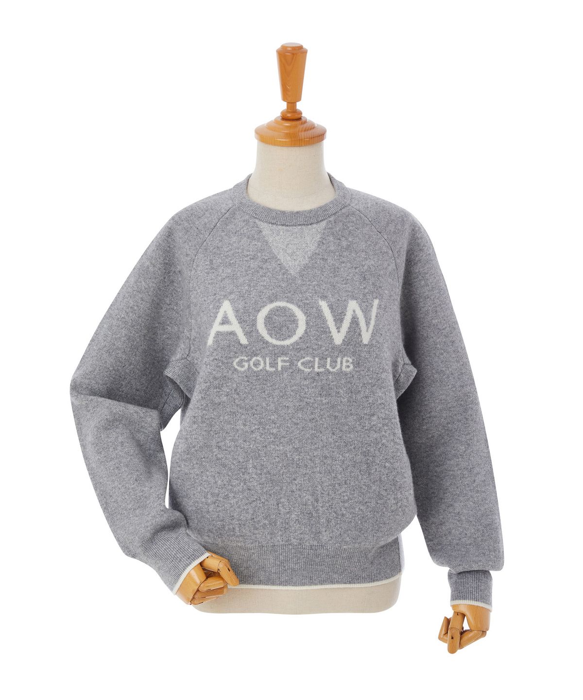 에이오더블유(AOW) CASHMERE LOGO M TO M KNIT