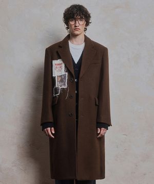 M.Patch Tyler Chesterfield Coat - BROWN