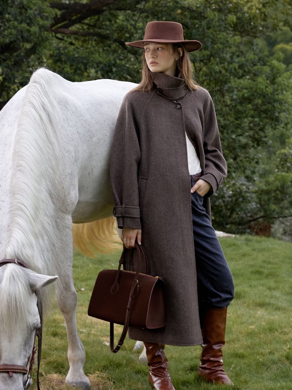 Lenina ♥ BARRIE wool balmacaan handmade coat/追跡付 Lenina ♥ BARRIE wool balmacaan handmade coat/追跡付