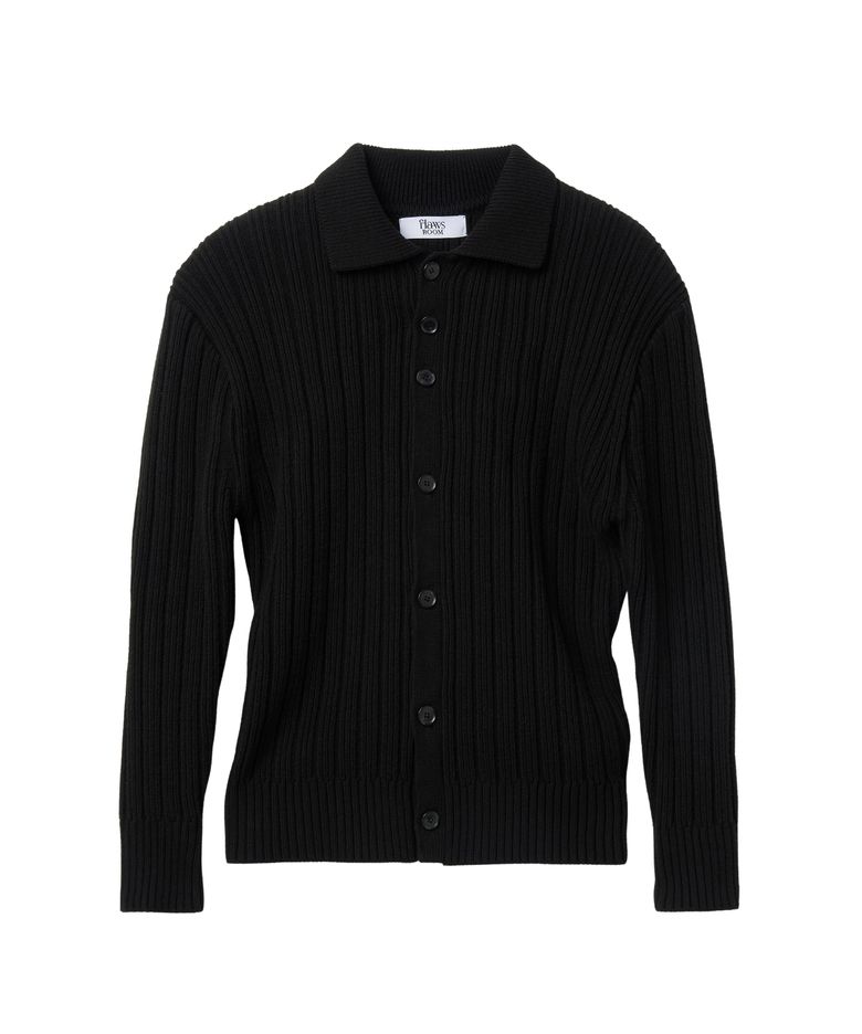 3Button Ribbed Cardigan