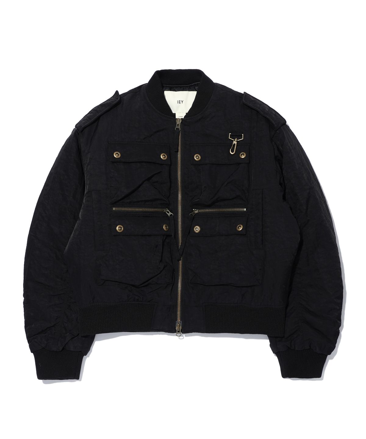 이에이(IEY) MAC MULTI BOMBER JACKET Black