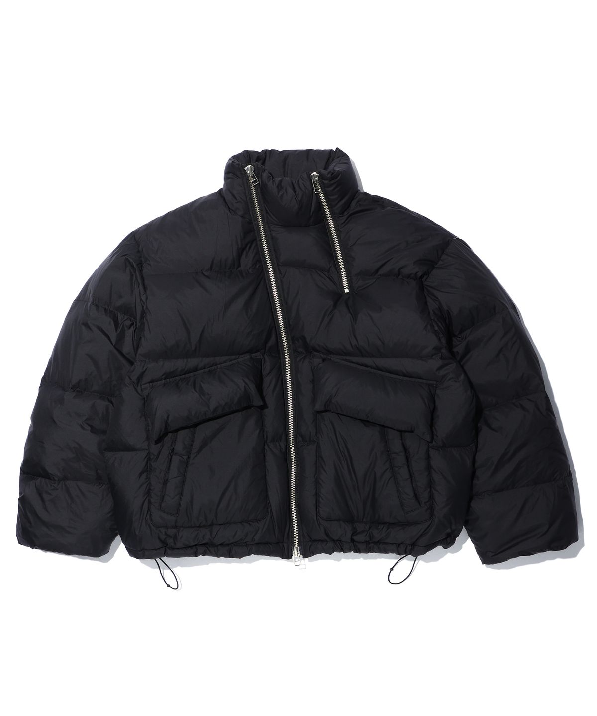이에이(IEY) DOUBLE ZIP-UP DOWN JACKET Black