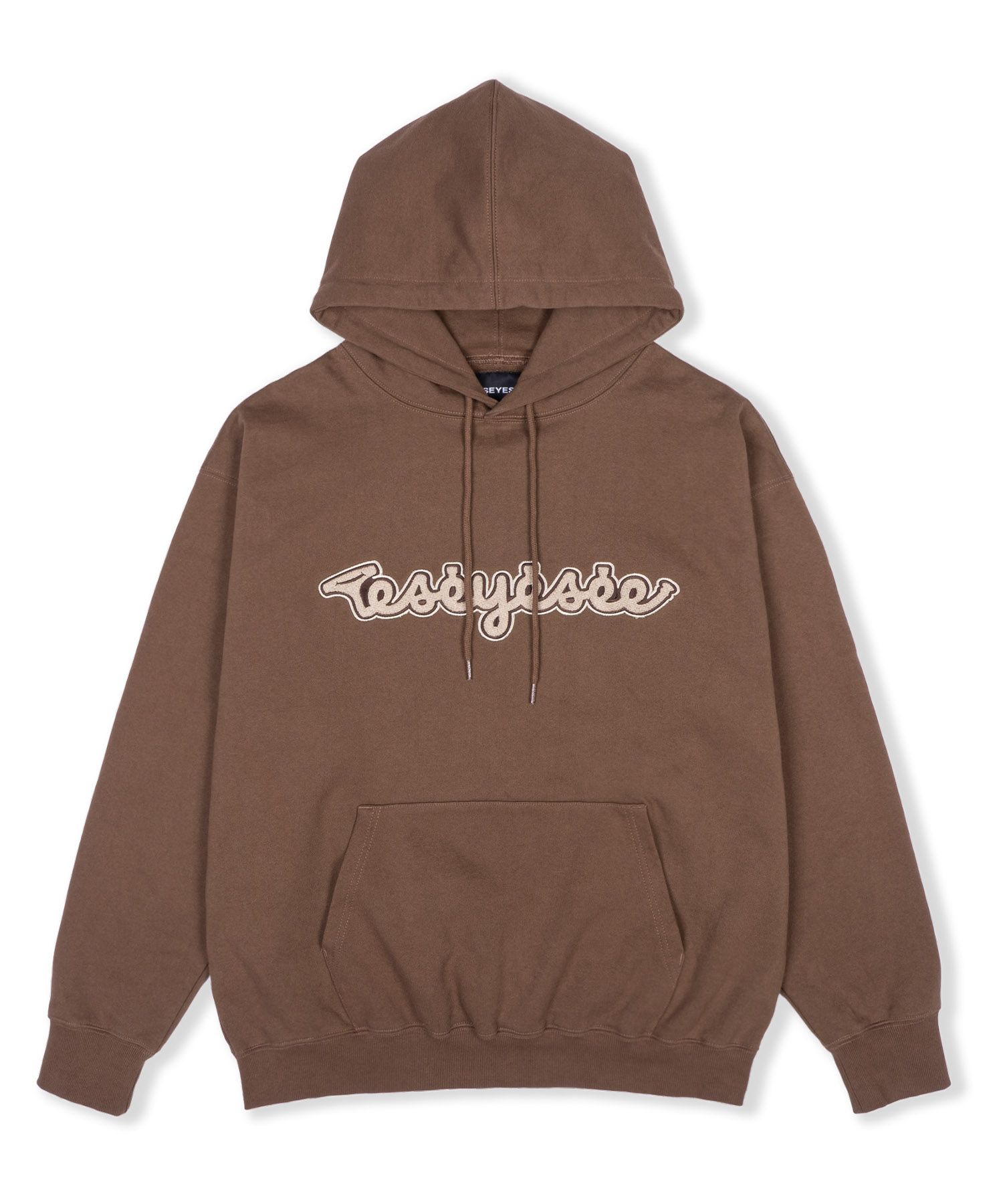 MUSINSA公式 | YESEYESEE WID x Y.E.S Trumpet Logo Hoodie Brown