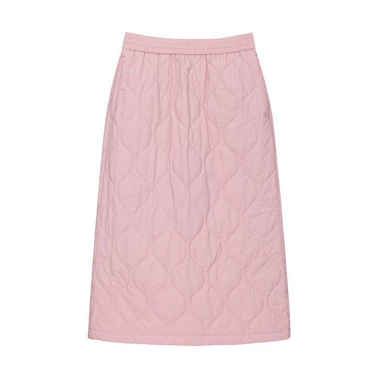 W 코지 경량 패딩 스커트 R Grayish Pink