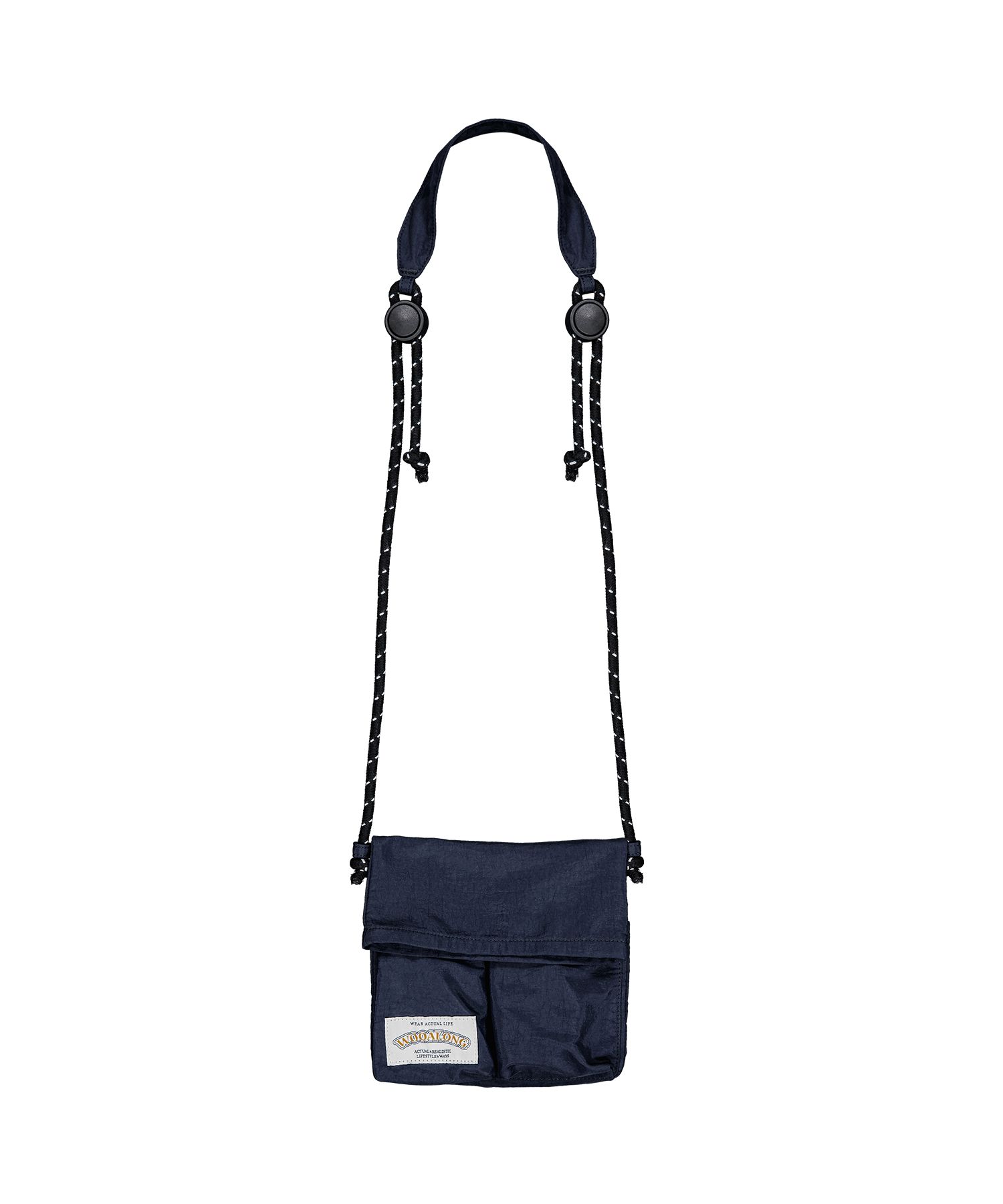 ★送料・関税込★WOOALONG★Nylon sacoche bag★ MUSINSA | WOOALONG Nylon sacoche bag - NAVY