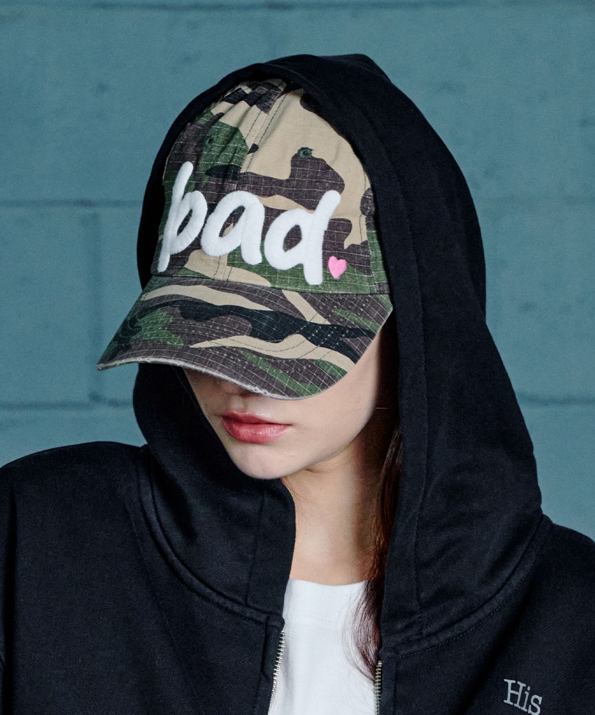 노드(NOD) Bad vintage effect Ball cap (Camo)