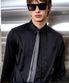 실크 플리츠 셔츠[Black(UNISEX)]_UTS-FS32