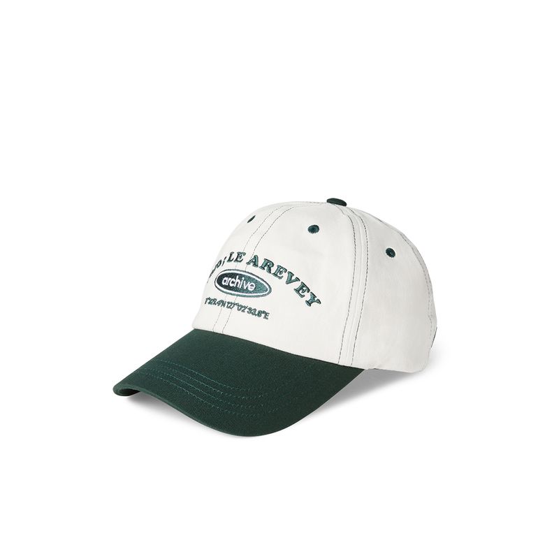 ARCHIVE BALLCAP IVORY/DEEPGREEN