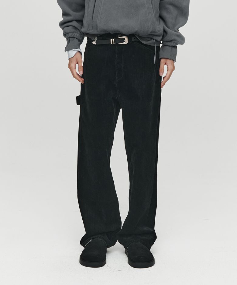 HET SQUARE VELVET DENIM (BLACK)
