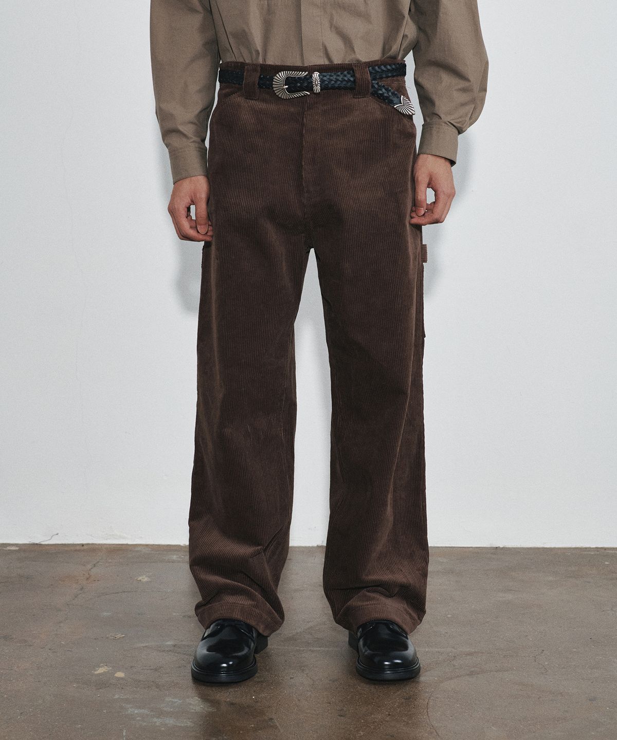 호이테(HEUTE) RISE CORDUROY WORK PANTS (BROWN)