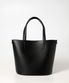 Vegan leather Handle Bucket bag - Black