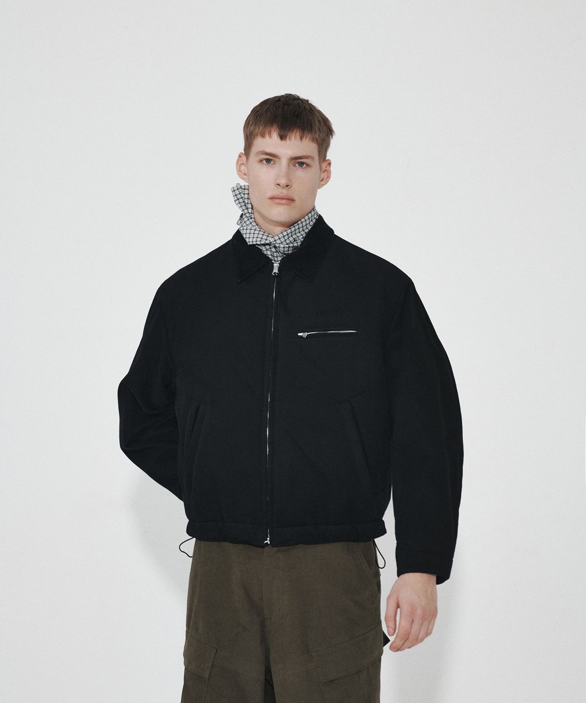 호이테(HEUTE) HET PADDED WORK JACKET (BLACK)