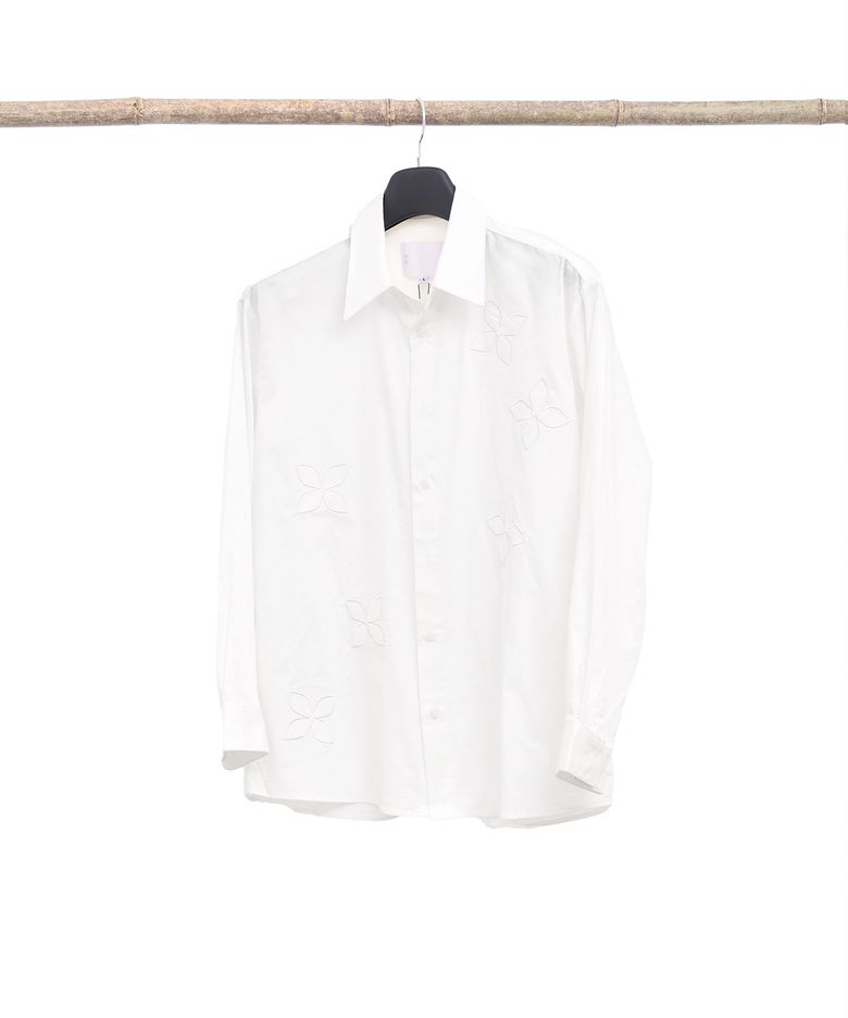 Dancing flower shirt (white)
