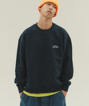 카멜 가먼트 스몰 로고 스웨트셔츠(네이비)