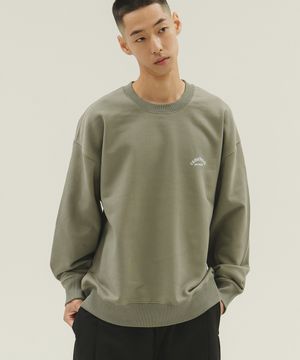 카멜 가먼트 스몰 로고 스웨트셔츠(카키)