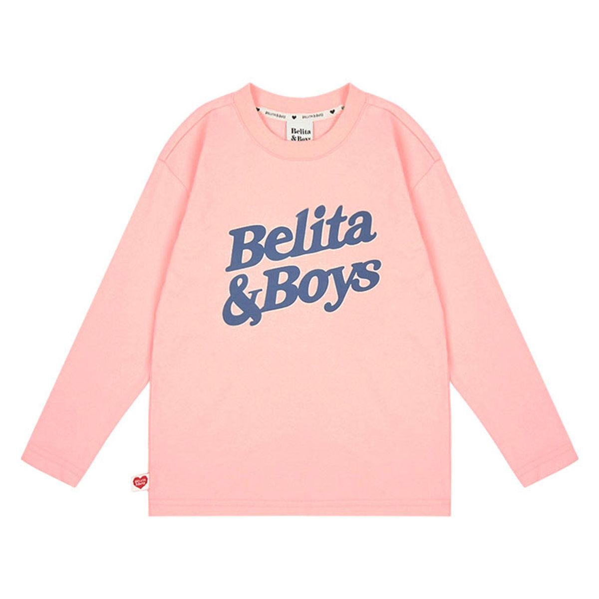 벨리타앤보이즈(BELITANBOYS) 벨리타로고 긴팔티셔츠 BK4HTL11PK