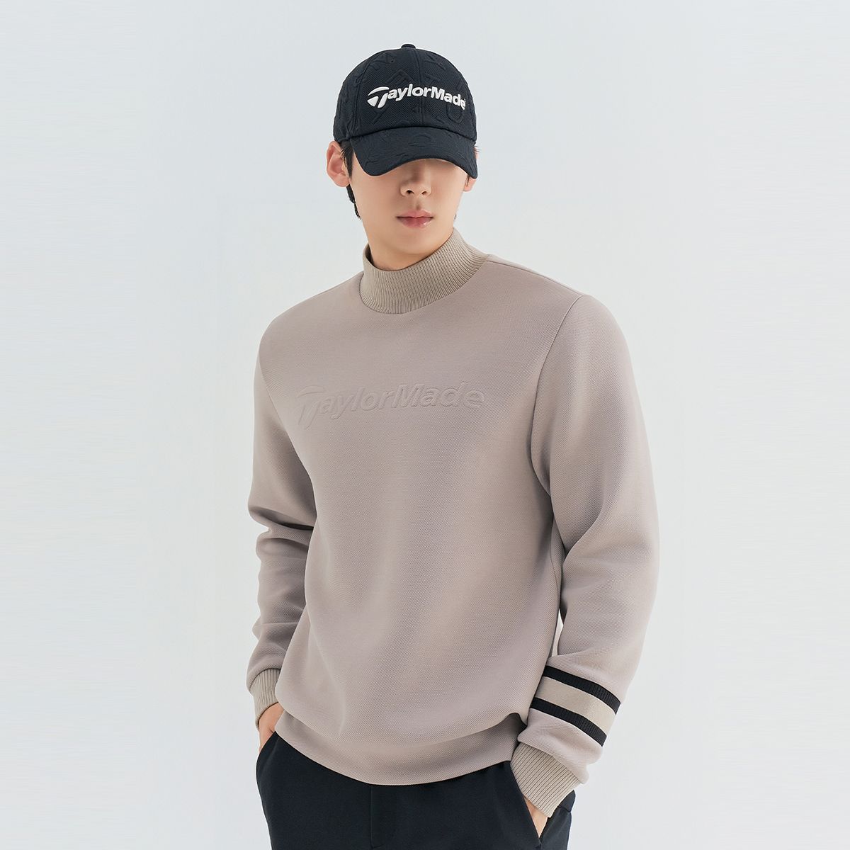 테일러메이드 어패럴(TAYLORMADE APPAREL) 남성 방풍 하프넥 티셔츠 TTN-41HG43-509