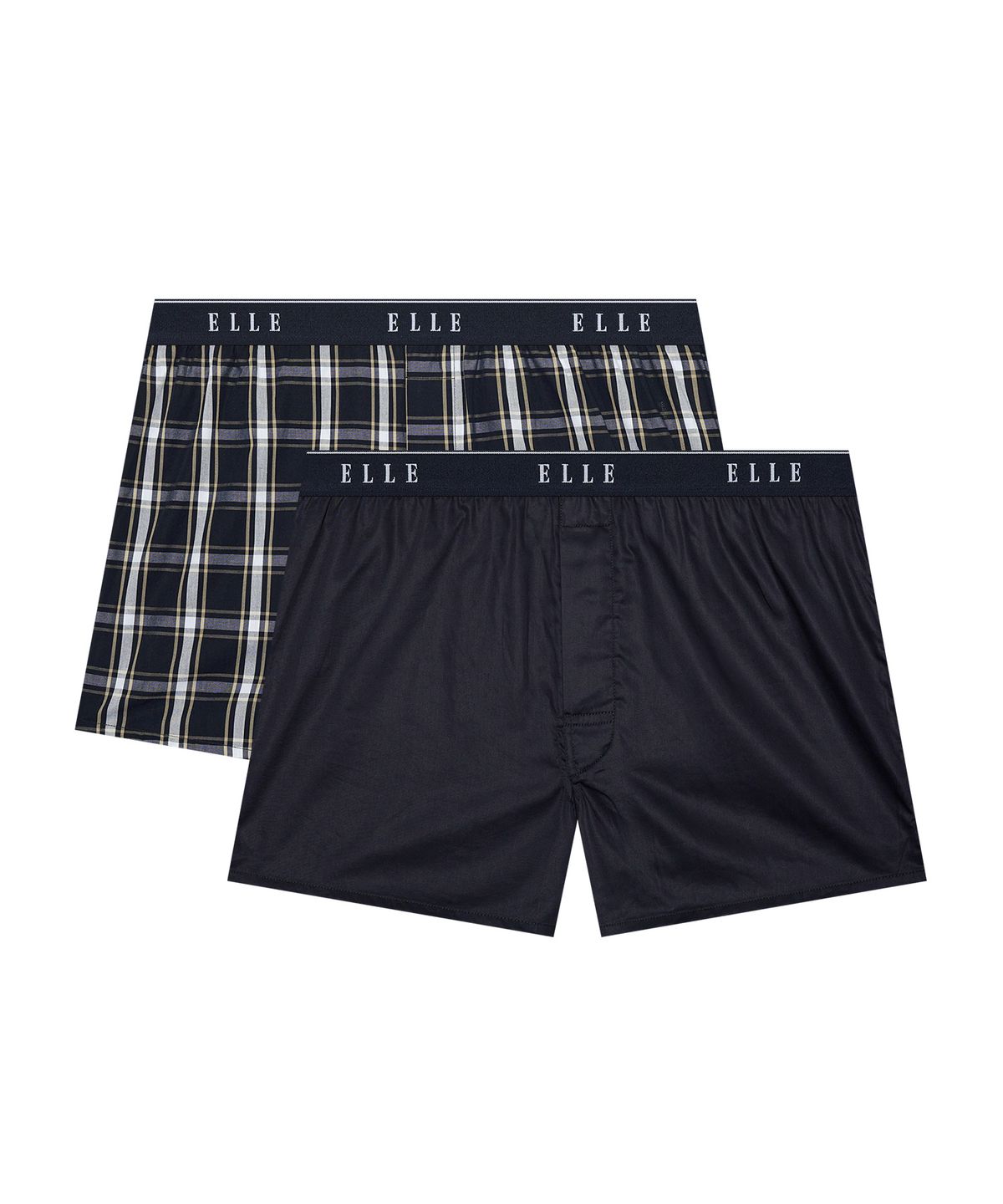 엘르이너웨어(ELLE INNERWEAR) 빅보이 로고 트렁크 2PACK