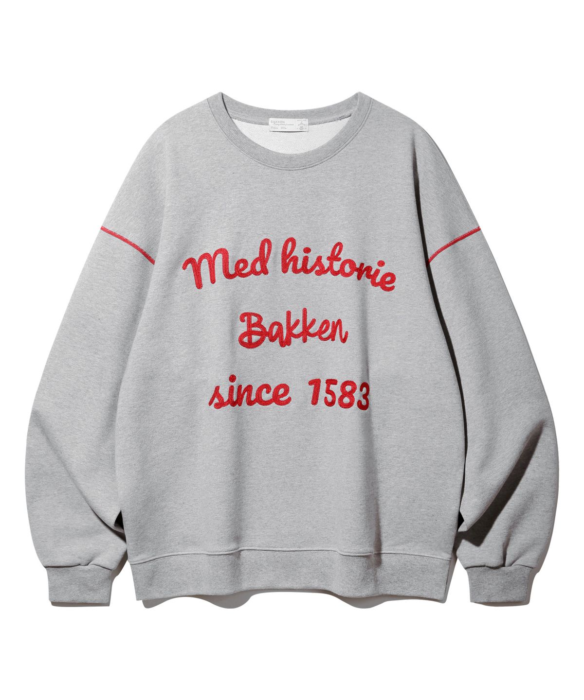 바켄(BAKKEN) Med Historie 스웨트셔츠 BK5977_그레이