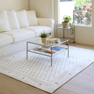 썸머 가든 물세탁 에스닉 극세사 러그