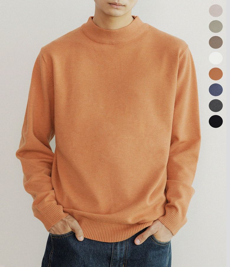 워셔블 하프 터틀넥 니트 [8color]