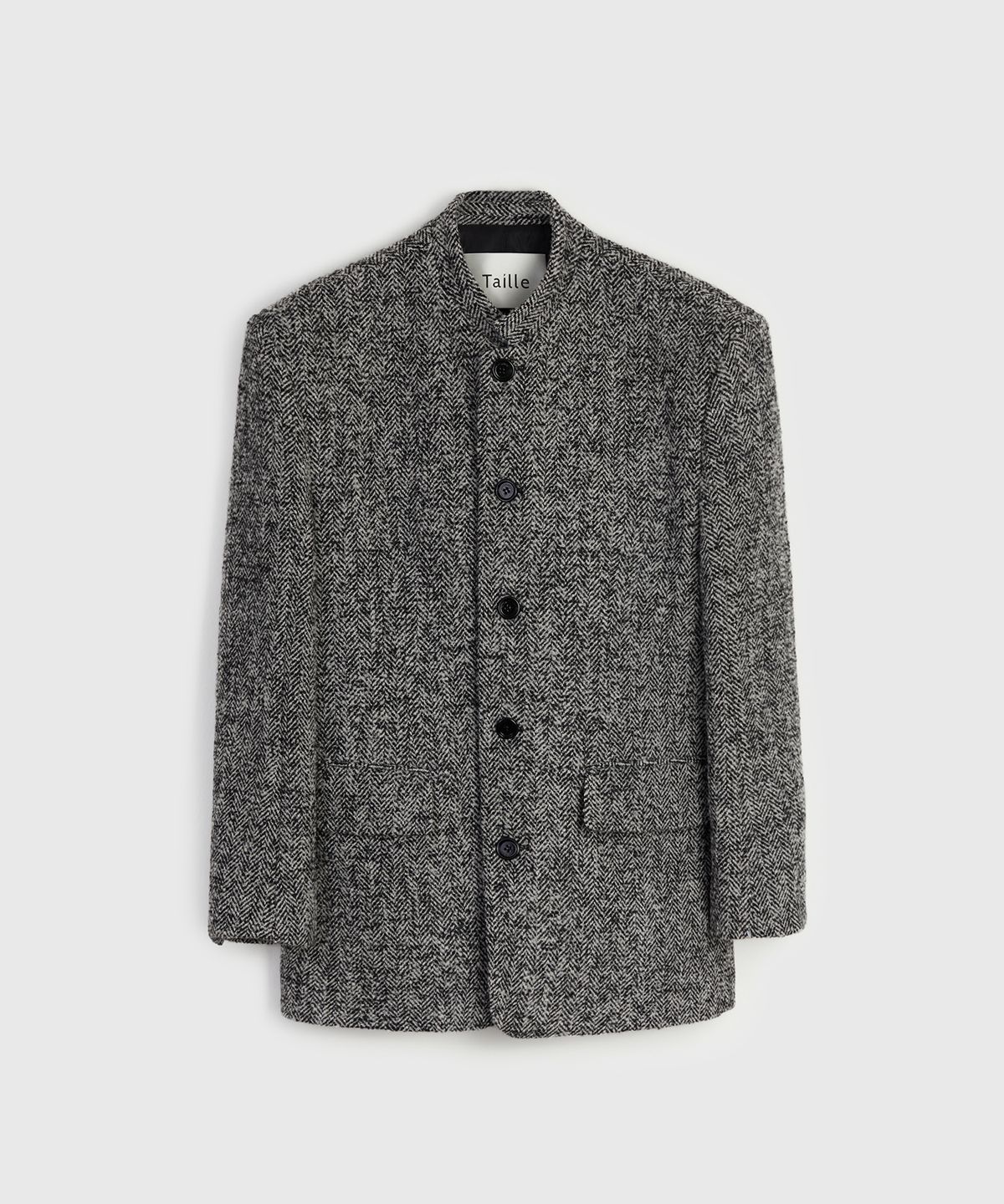 타일레(TAILLE) MARCEL WOOL OVER CHELSEA JACKET GRANITE TWEED