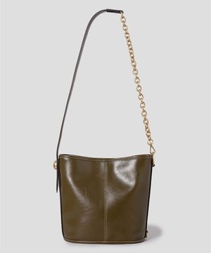 뉴럽 체인 슬라우치 숄더백 - 카키