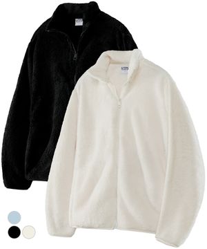 소프트 베이직 퍼 플리스 집업 자켓 3color