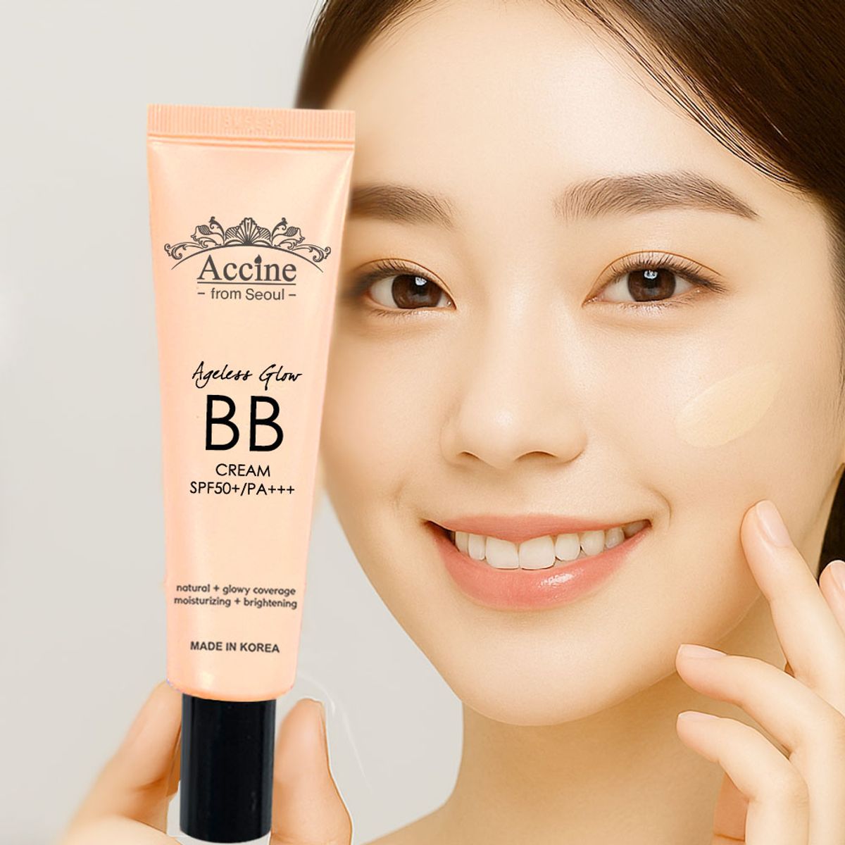 아씬(ACCINE) 비비 크림(자외선차단+스킨케어겸용) SPF50+ PA++++  30ml