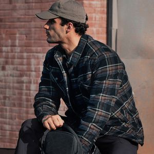 보아플리스 클래식 체크 셔츠자켓