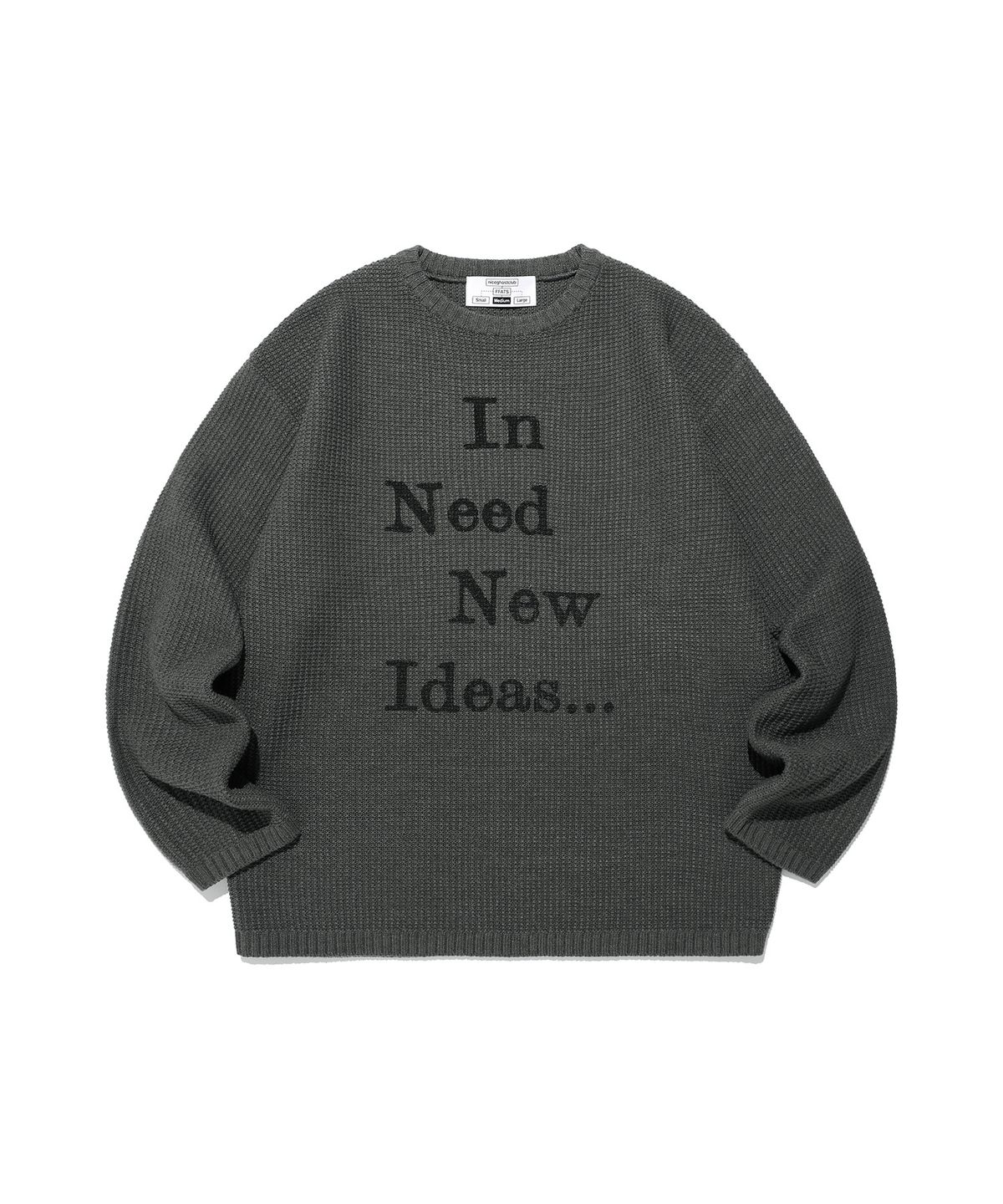 나이스고스트클럽(NICEGHOSTCLUB) FFATS POSITION KNIT_GREY(NG2EFUK611A)
