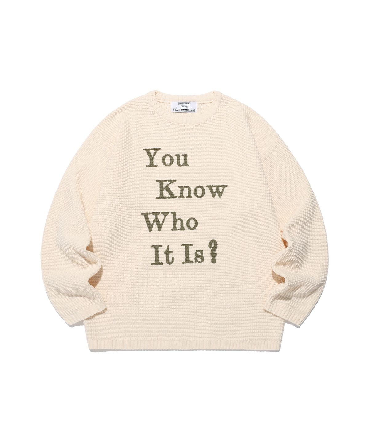 나이스고스트클럽(NICEGHOSTCLUB) FFATS POSITION KNIT_IVORY(NG2EFUK611A)