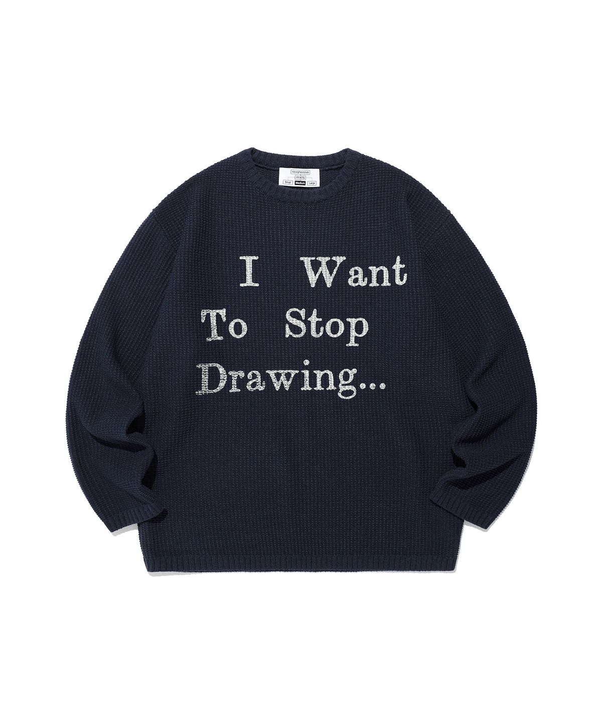 나이스고스트클럽(NICEGHOSTCLUB) FFATS POSITION KNIT_NAVY(NG2EFUK611A)