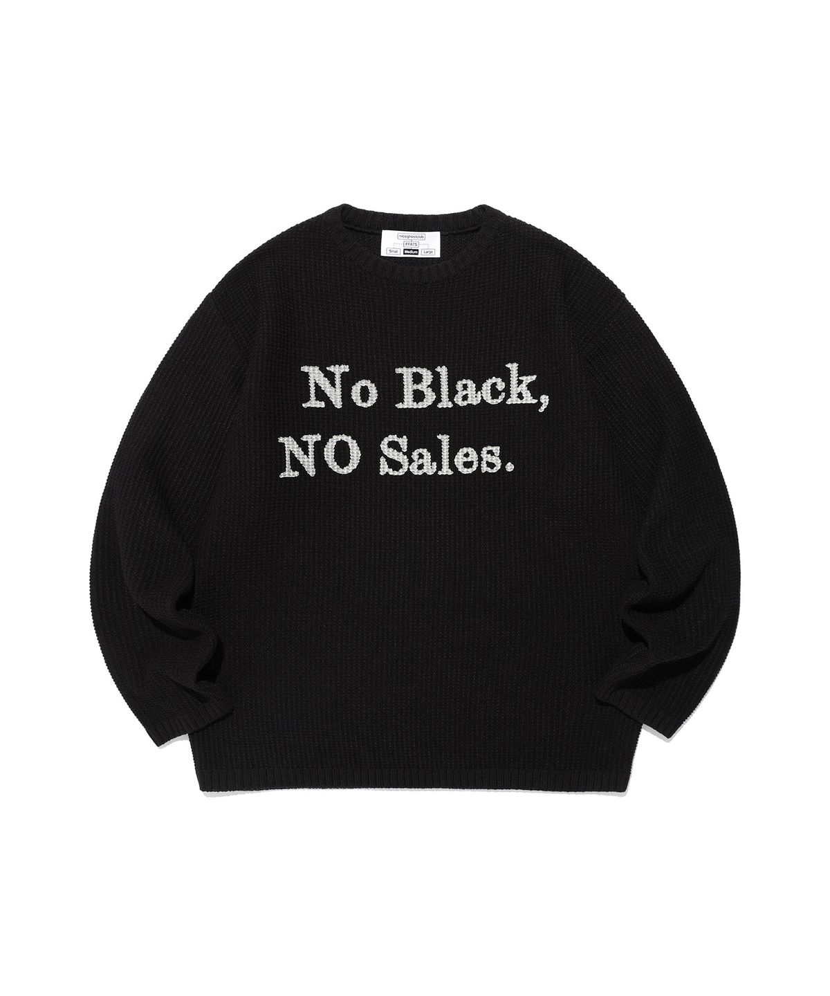 나이스고스트클럽(NICEGHOSTCLUB) FFATS POSITION KNIT_BLACK(NG2EFUK611A)
