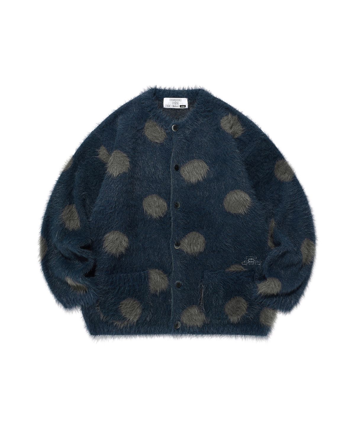 나이스고스트클럽(NICEGHOSTCLUB) FFATS DOT CARDIGAN_NAVY(NG2EFUK682A)