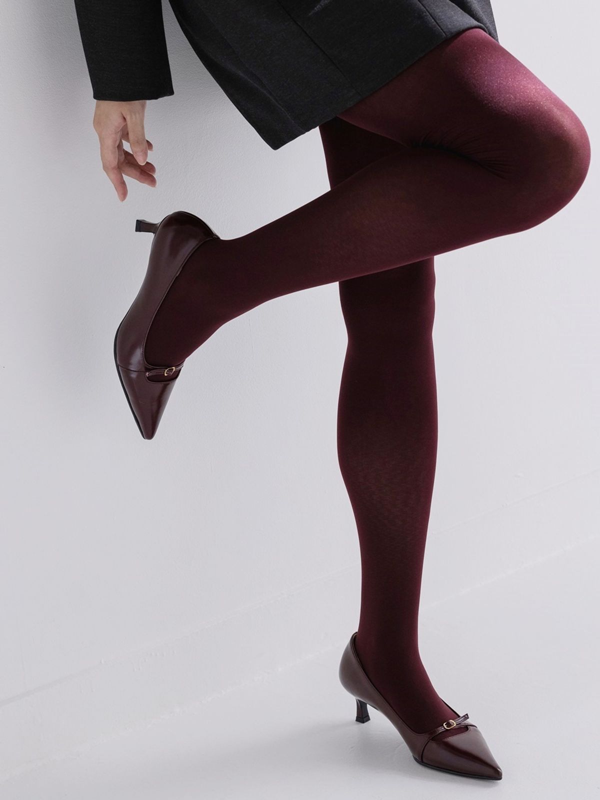 쥬다르(JEU DART) jane gold pumps wine