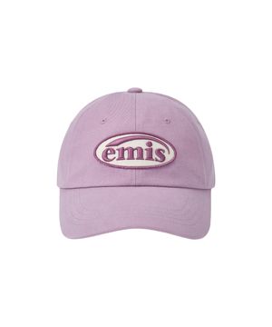 TONE ON TONE WAPPEN BALL CAP-LIGHT PURPLE