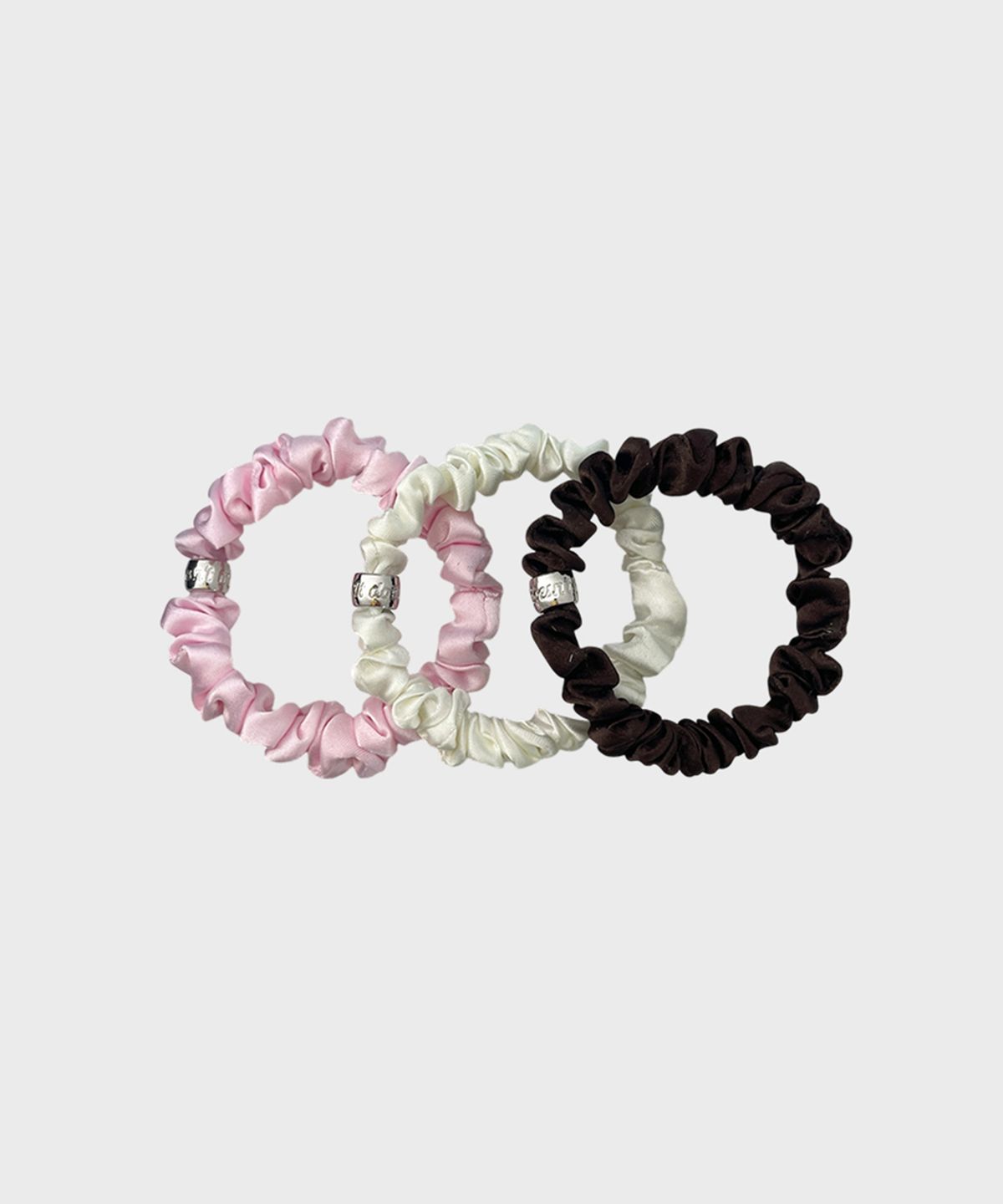 잇더즌매터(IT DOESN'T MATTER) [3 pack] Berry mini scrunchie (Brown)