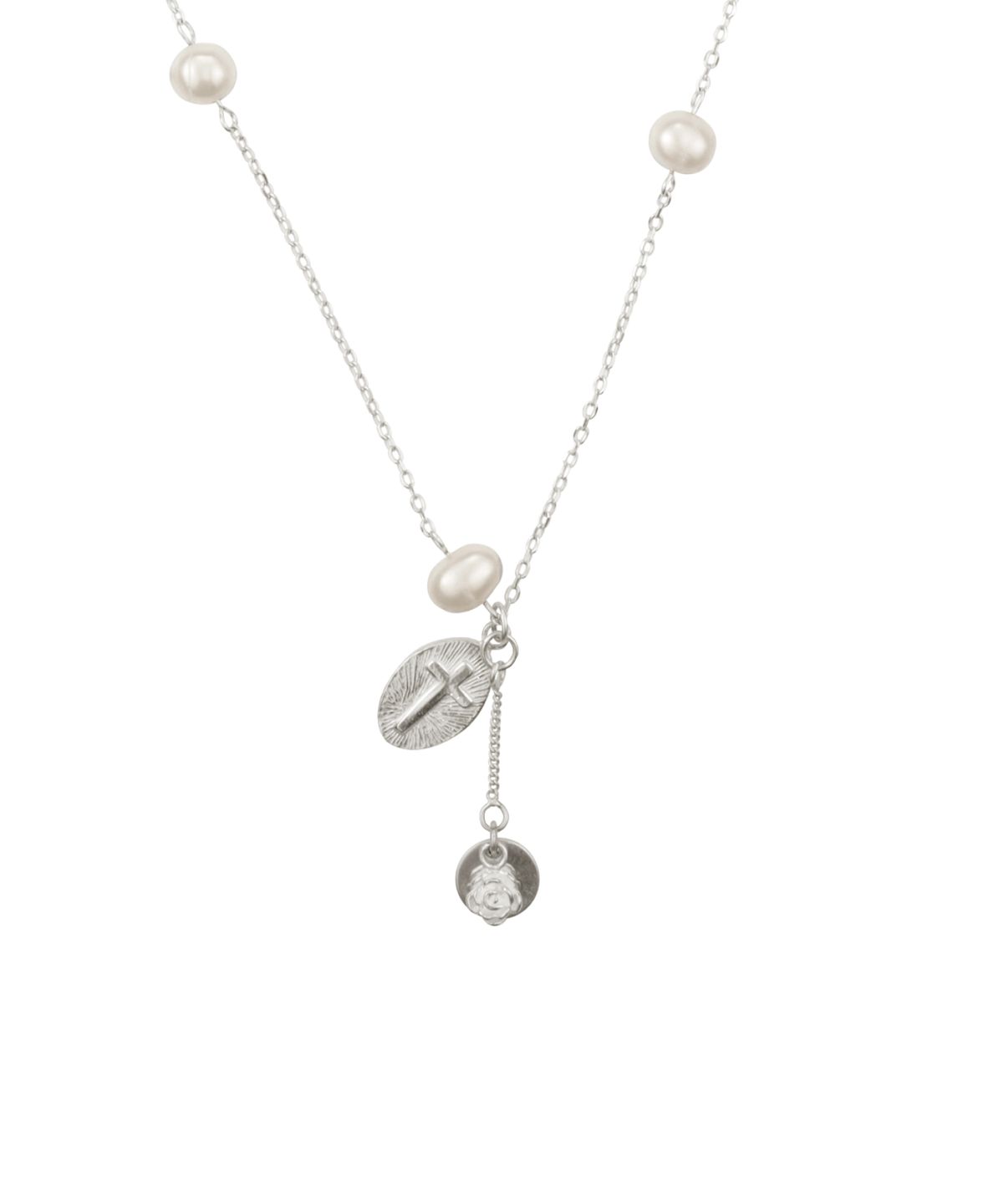 엔프프(NFF) [silver925] pearl droppin necklace-silver