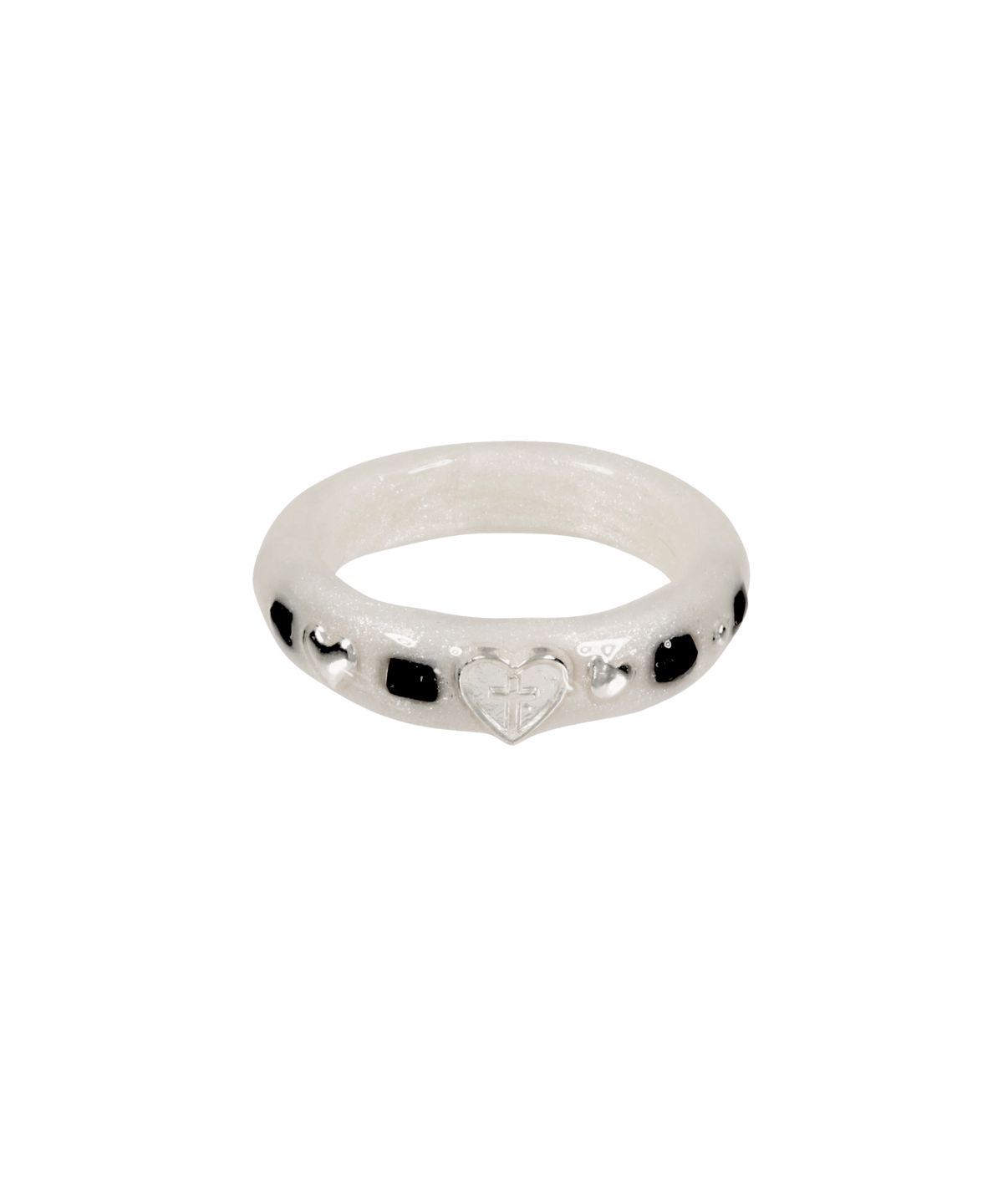 엔프프(NFF) heart term ring-white