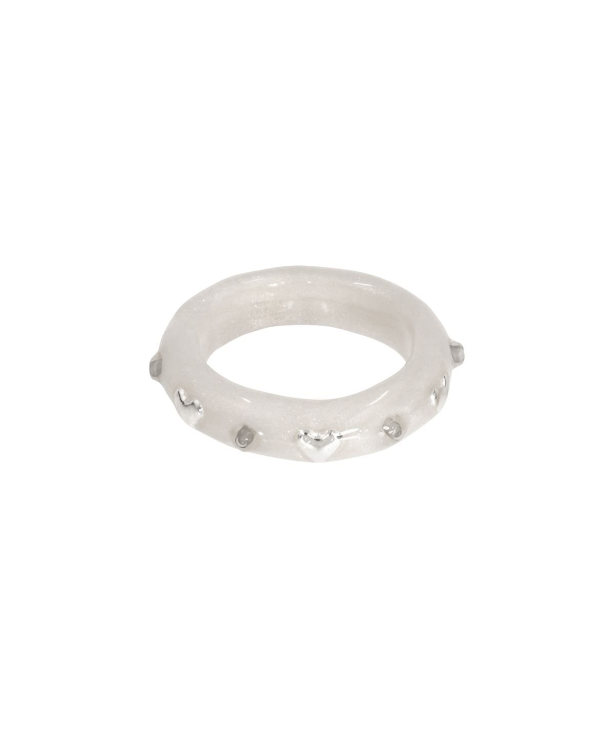 엔프프(NFF) heart surrounding ring-white