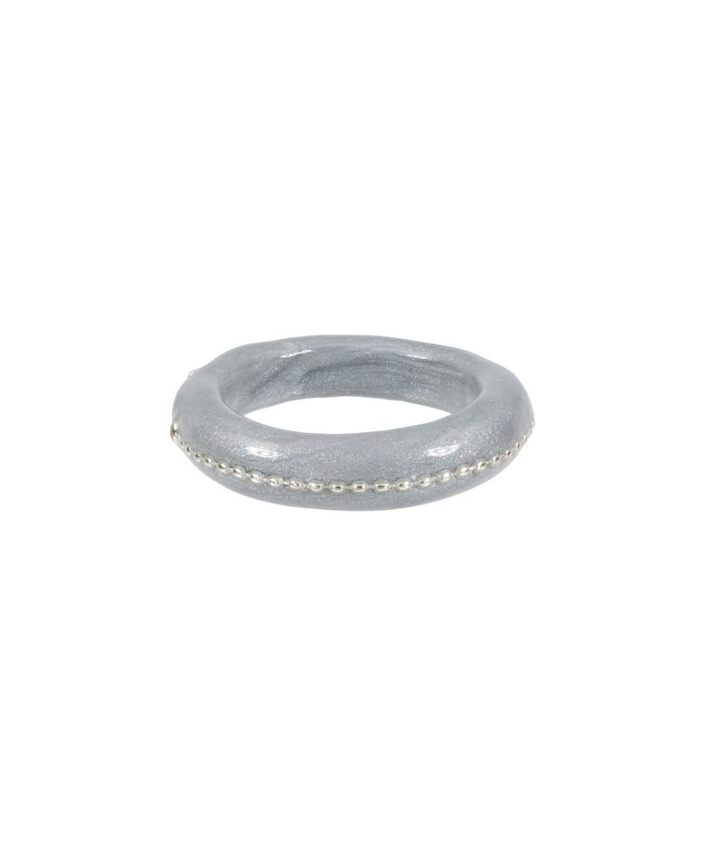 silver radience ring-grey