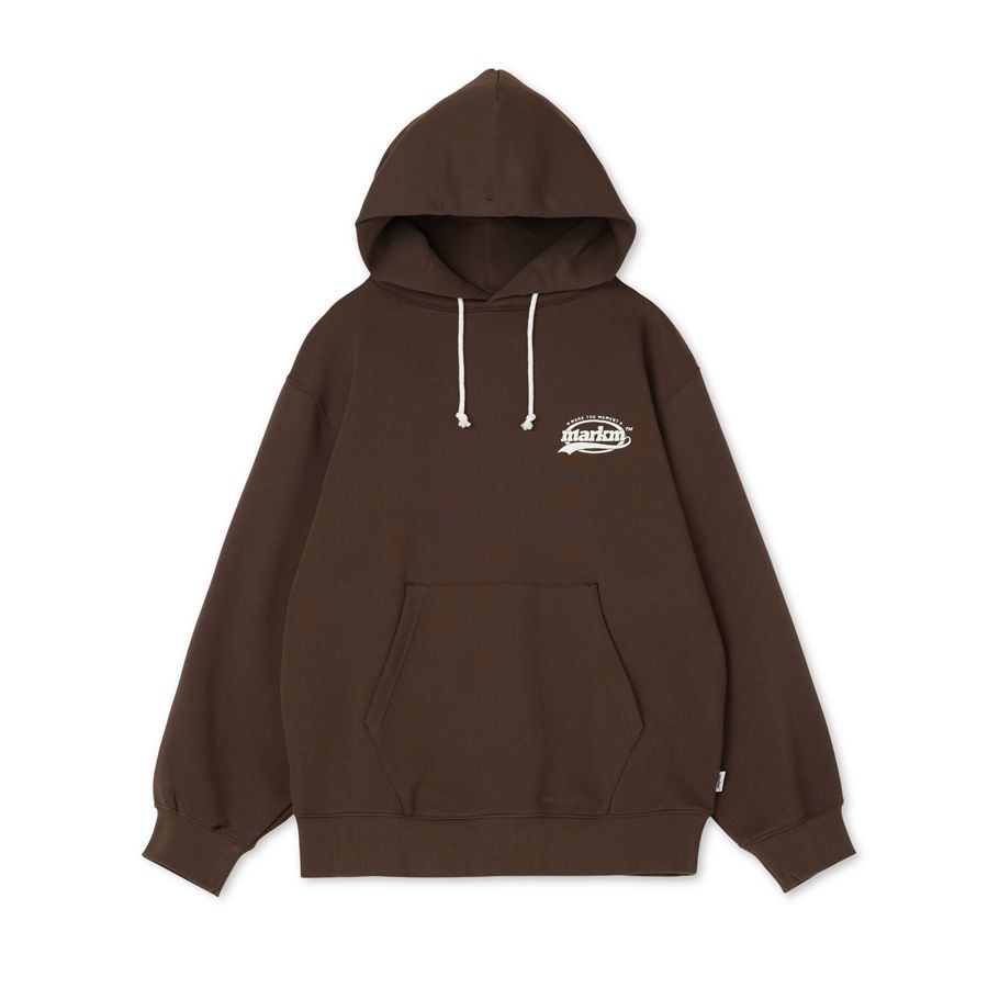 【アウトレット☆送料無料】 MARKM | MUSINSA MARKM HOODIE-BROWN LOGO SWING トレーナー+スウェット