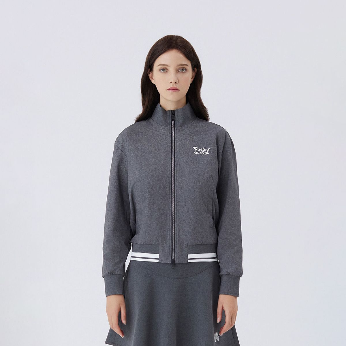 마틴골프(MARTINE GOLF) Knit Bomber Jacket _M/GRAY