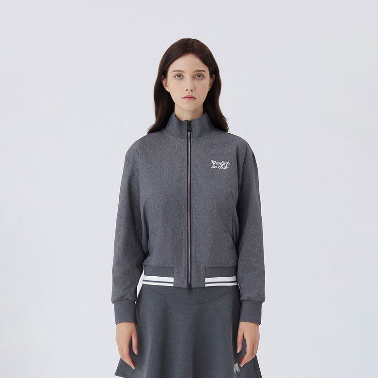 Knit Bomber Jacket _M/GRAY