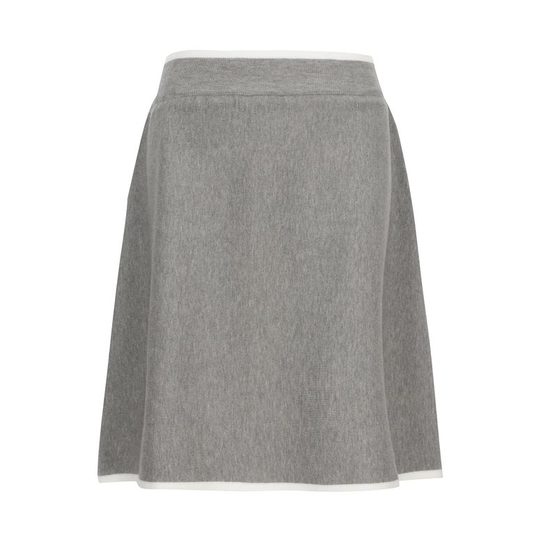 Knit Pleats Culottes_M/GRAY
