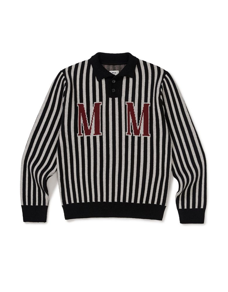 [Mmlg] HOMETOWN CLUB KNIT (BLACK)