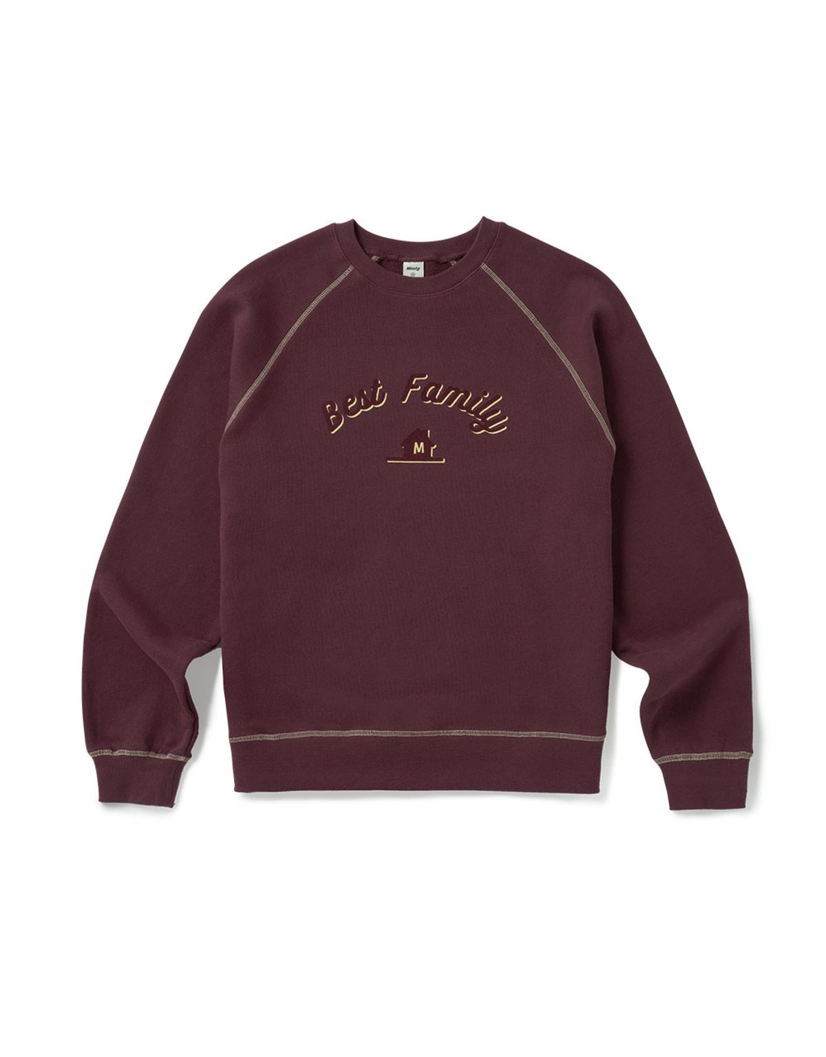 엠엠엘지(MMLG) [Mmlg] BEST STITCH SWEAT (PLUM)
