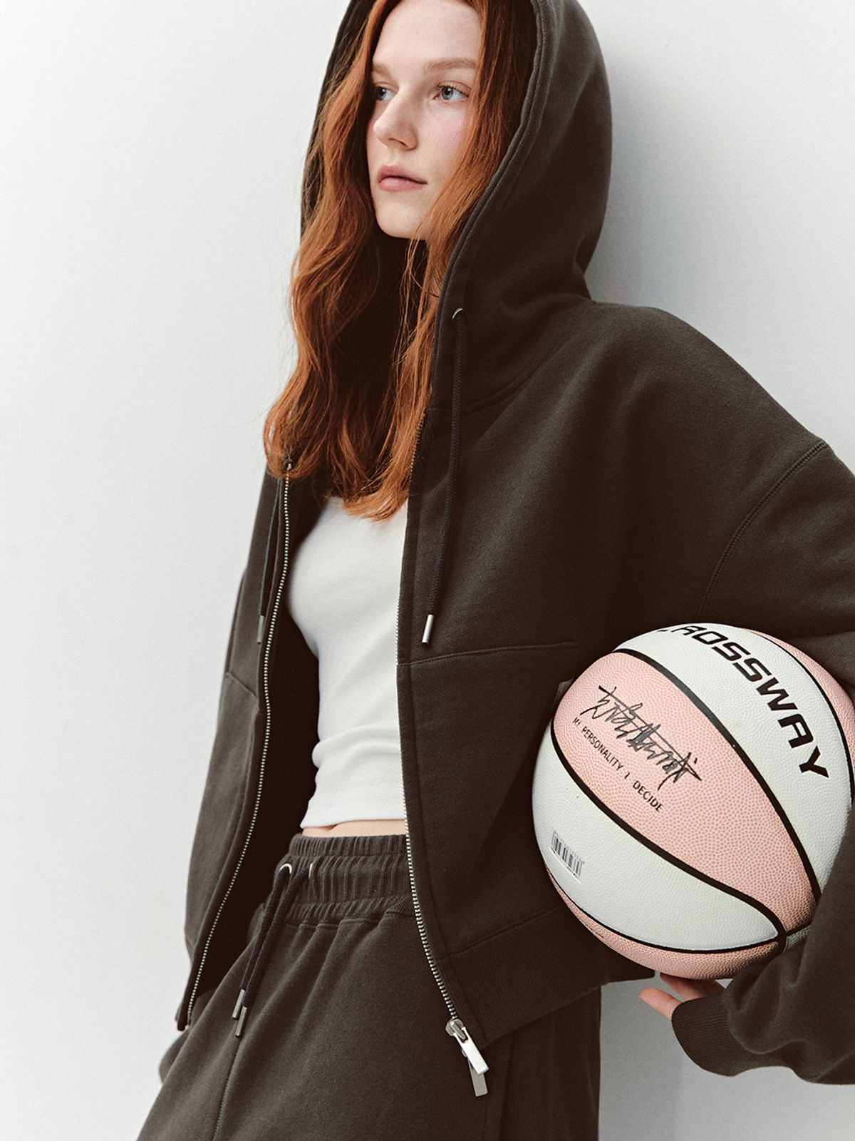 아수라(ASURA) AS BASIC HOOD ZIP-UP (CHARCOAL)