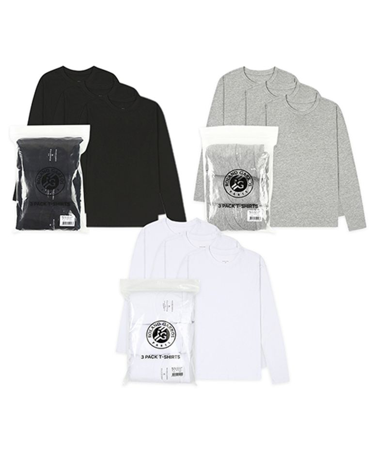 에센셜 긴팔티셔츠 3PACK